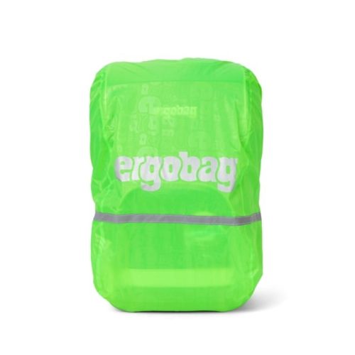 Esővédő ergobag táskára- Neonzöld